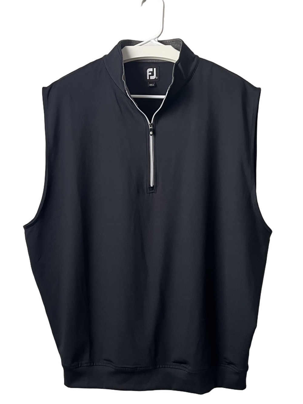 FootJoy Performance Half-Zip Jersey Pullover Golf Vests with Gathered Waist